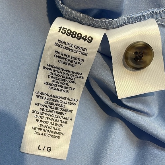 Tilley Blue button down casual lightweight shirt size large - Picture 8 of 9